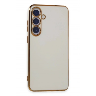 Mey İthalat®  Samsung Galaxy S24 Kılıf Volet Silikon - Beyaz