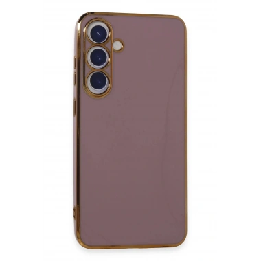 Mey İthalat®  Samsung Galaxy S24 Kılıf Volet Silikon - Mor