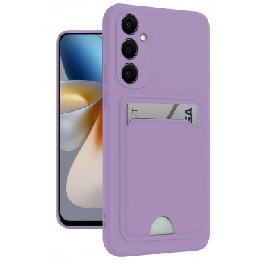 Mey İthalat®  Samsung Galaxy S24 Plus Kelvin Kartvizitli Silikon - Lila