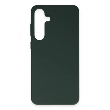 Mey İthalat®  Samsung Galaxy S24 Plus Kılıf First Silikon - Koyu Yeşil