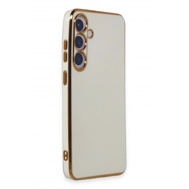 Mey İthalat®  Samsung Galaxy S24 Plus Kılıf Volet Silikon - Beyaz