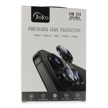 Mey İthalat®  Samsung Galaxy S24 PVD Metal Kamera Lens - Siyah