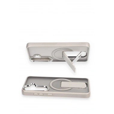 Mey İthalat® Samsung Galaxy S24 Tork Magsafe Standlı Kapak - Siyah
