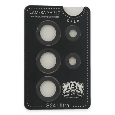 Mey İthalat®  Samsung Galaxy S24 Ultra Bilvis Titan Kamera Lens - Siyah