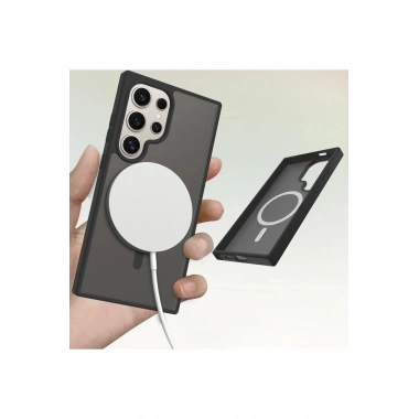 Mey İthalat®  Samsung Galaxy S24 Ultra Jota Magsafe Kapak - Derin Mor
