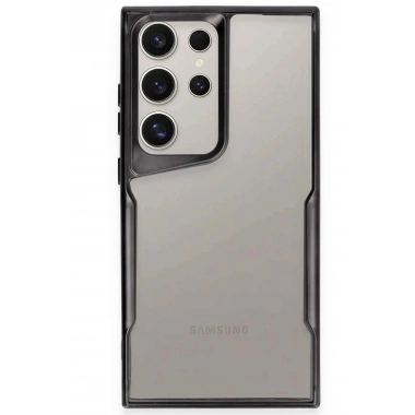 Mey İthalat®  Samsung Galaxy S24 Ultra Kılıf Boyi Silikon Kapak - Siyah