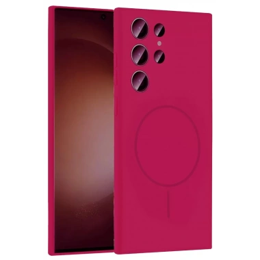 Mey İthalat®  Samsung Galaxy S24 Ultra Kılıf Jully Magsafe Kapak - Pembe