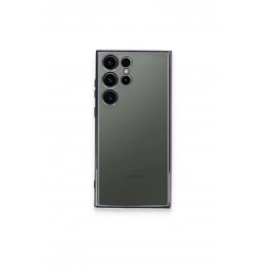 Mey İthalat®  Samsung Galaxy S24 Ultra Kılıf  Lensli Silikon - Siyah