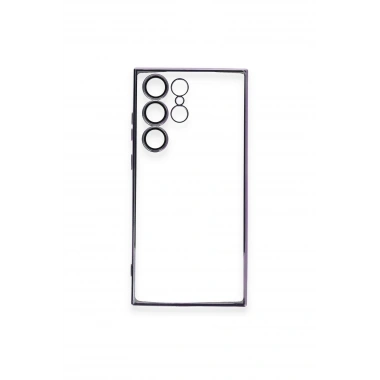 Mey İthalat®  Samsung Galaxy S24 Ultra Kılıf  Lensli Silikon - Siyah