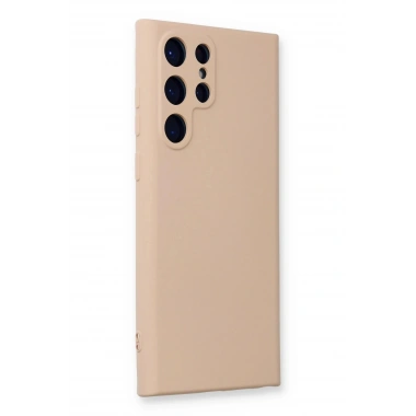 Mey İthalat®  Samsung Galaxy S24 Ultra Kılıf Nano içi Kadife Silikon - Pudra