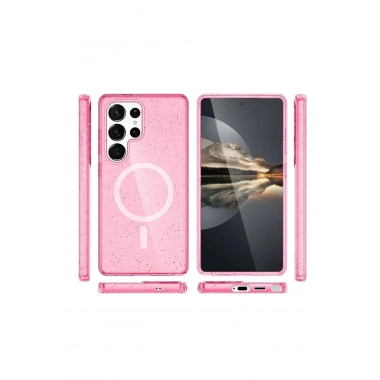 Mey İthalat® Samsung Galaxy S24 Ultra Kılıf Star Magsafe Kapak - Pembe