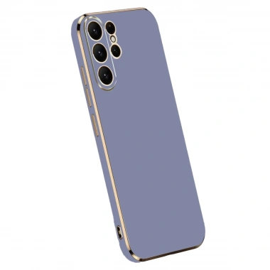 Mey İthalat®  Samsung Galaxy S24 Ultra Kılıf Volet Silikon - Mavi