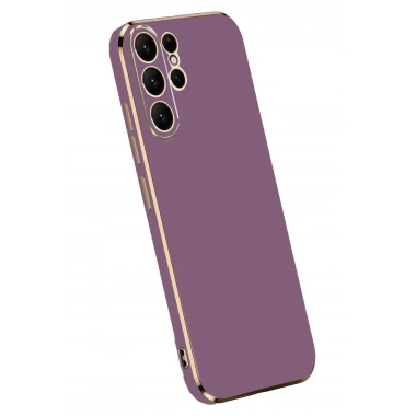 Mey İthalat®  Samsung Galaxy S24 Ultra Kılıf Volet Silikon - Mor