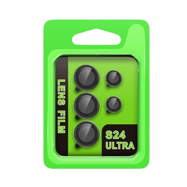 Mey İthalat® Samsung Galaxy S24 Ultra Raze Metal Kamera Lens - Siyah
