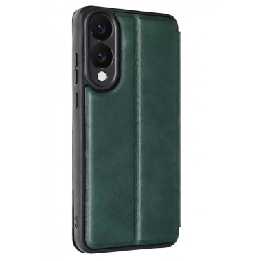 Mey İthalat® Samsung Galaxy S25 Edge Flip Cover - Koyu Yeşil