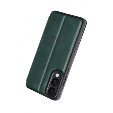 Mey İthalat® Samsung Galaxy S25 Edge Flip Cover - Koyu Yeşil
