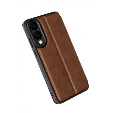 Mey İthalat®  Samsung Galaxy S25 Edge Flip Cover - Taba