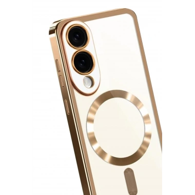 Mey İthalat®  Samsung Galaxy S25 Edge Kross Magneticsafe Kapak - Çöl Titanyum