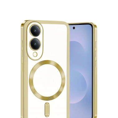 Mey İthalat®  Samsung Galaxy S25 Edge Kross Magneticsafe Kapak - Gold