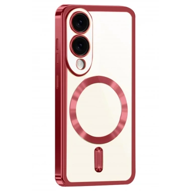Mey İthalat®  Samsung Galaxy S25 Edge Kross Magneticsafe Kapak - Kırmızı