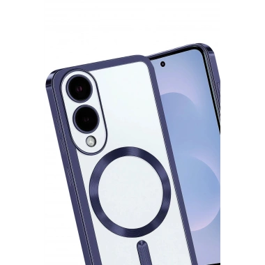 Mey İthalat®  Samsung Galaxy S25 Edge Kross Magneticsafe Kapak - Lacivert