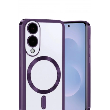 Mey İthalat®  Samsung Galaxy S25 Edge Kross Magneticsafe Kapak - Mor