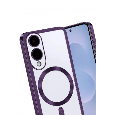 Mey İthalat®  Samsung Galaxy S25 Edge Kross Magneticsafe Kapak - Mor