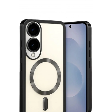 Mey İthalat®  Samsung Galaxy S25 Edge Kross Magneticsafe Kapak - Siyah