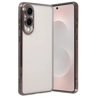 Mey İthalat®  Samsung Galaxy S25 Edge  Lensli Silikon - Titan Gri
