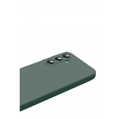 Mey İthalat®  Samsung Galaxy S25 FE First Silikon - Koyu Yeşil
