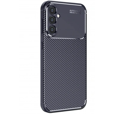Mey İthalat®  Samsung Galaxy S25 Kılıf Auto Focus Karbon Kapak - Lacivert