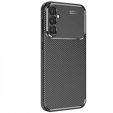Mey İthalat®  Samsung Galaxy S25 Kılıf Auto Focus Karbon Kapak - Siyah