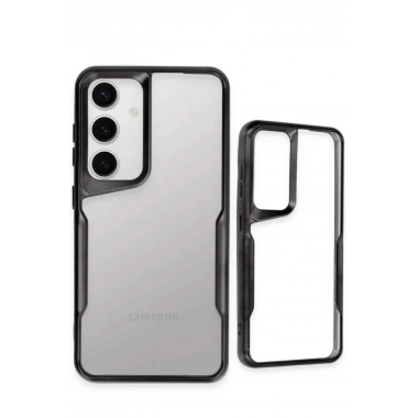 Mey İthalat®  Samsung Galaxy S25 Kılıf Boyi Silikon Kapak - Siyah