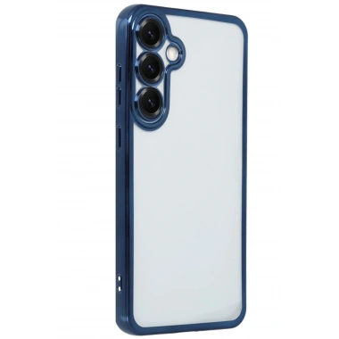 Mey İthalat®  Samsung Galaxy S25 Kılıf  Lensli Silikon - Lacivert