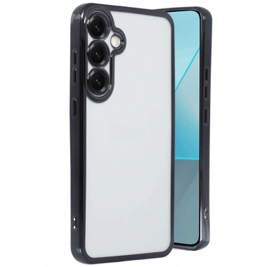 Mey İthalat®  Samsung Galaxy S25 Kılıf  Lensli Silikon - Siyah