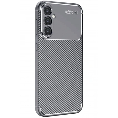 Mey İthalat®  Samsung Galaxy S25 Plus Kılıf Auto Focus Karbon Kapak - Gri