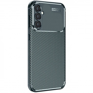 Mey İthalat®  Samsung Galaxy S25 Plus Kılıf Auto Focus Karbon Kapak - Koyu Yeşil