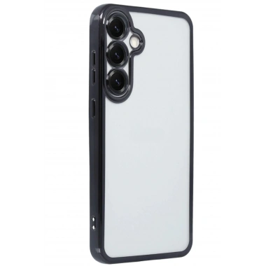 Mey İthalat®  Samsung Galaxy S25 Plus Kılıf  Lensli Silikon - Siyah
