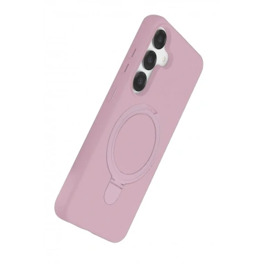Mey İthalat®  Samsung Galaxy S25 Regal Magsafe Standlı Kapak - Açık Pembe