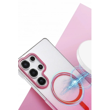 Mey İthalat®  Samsung Galaxy S25 Ultra Glossy Magsafe Kapak - Mavi