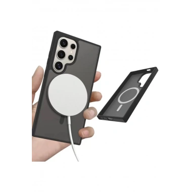Mey İthalat®  Samsung Galaxy S25 Ultra Jota Magsafe Kapak - Siyah