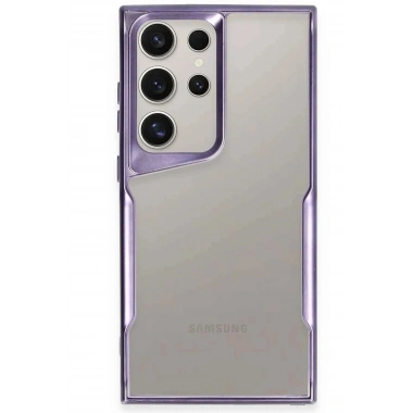 Mey İthalat®  Samsung Galaxy S25 Ultra Kılıf Boyi Silikon Kapak - Derin Mor