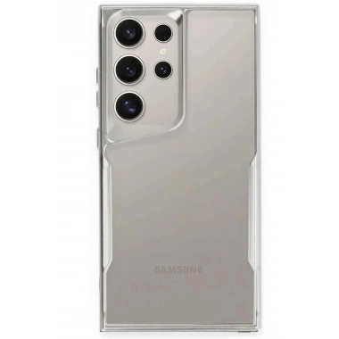 Mey İthalat®  Samsung Galaxy S25 Ultra Kılıf Boyi Silikon Kapak - Gümüş