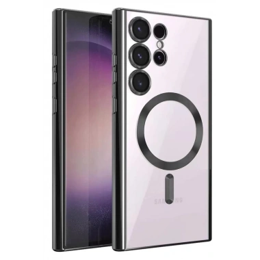 Mey İthalat®  Samsung Galaxy S25 Ultra Kılıf Kross Magneticsafe Kapak - Siyah
