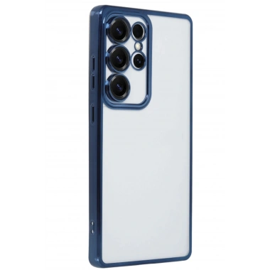 Mey İthalat®  Samsung Galaxy S25 Ultra Kılıf  Lensli Silikon - Lacivert