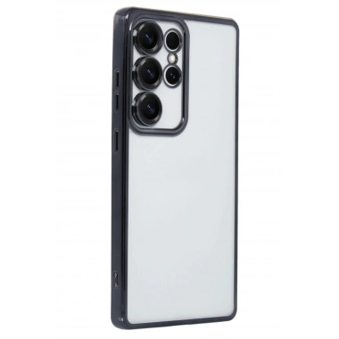 Mey İthalat®  Samsung Galaxy S25 Ultra Kılıf  Lensli Silikon - Siyah