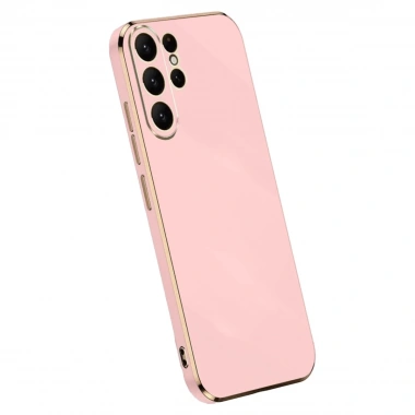 Mey İthalat®  Samsung Galaxy S25 Ultra Kılıf Volet Silikon - Pembe