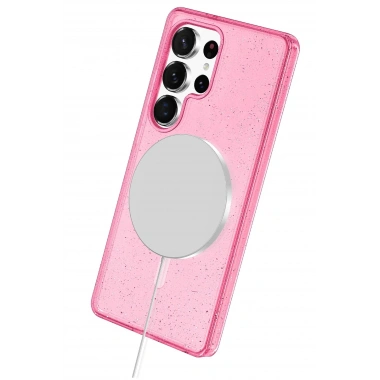 Mey İthalat® Samsung Galaxy S25 Ultra Star Magsafe Kapak - Pembe