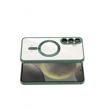 Mey İthalat®  Samsung Galaxy S26 Kross Magneticsafe Kapak - Koyu Yeşil