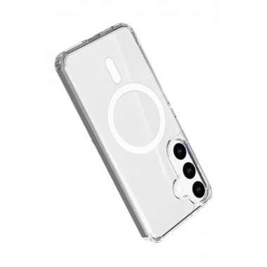Mey İthalat®  Samsung Galaxy S26 Plus Magneticsafe Şeffaf Silikon - Şeffaf